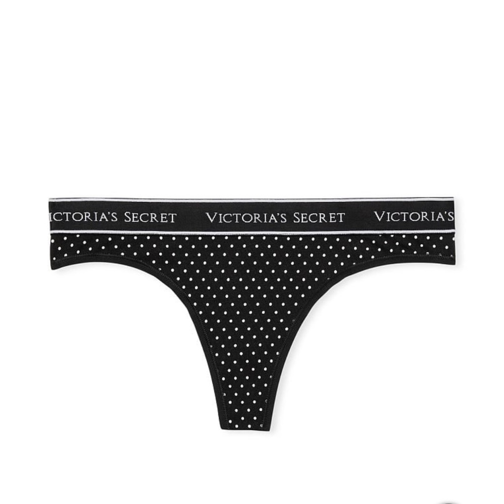 NWT Black Polka Dot Lace Cheekie Panty.